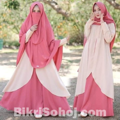 Projapoti orginal Dubai cherry fabric Borka